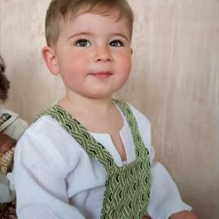 Kamso Baby Wax Cotton Anwuli Romper - Forest Fawn Cotton & Linen