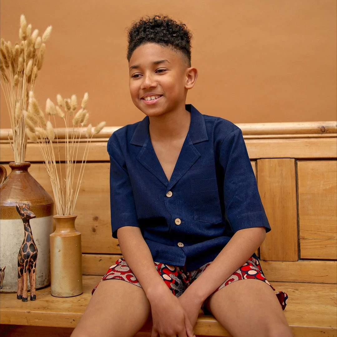 Kamso Cotton Temi Shirt - Deep Dark Indigo 6 Kamso Cotton Temi Shirt - Deep Dark Indigo