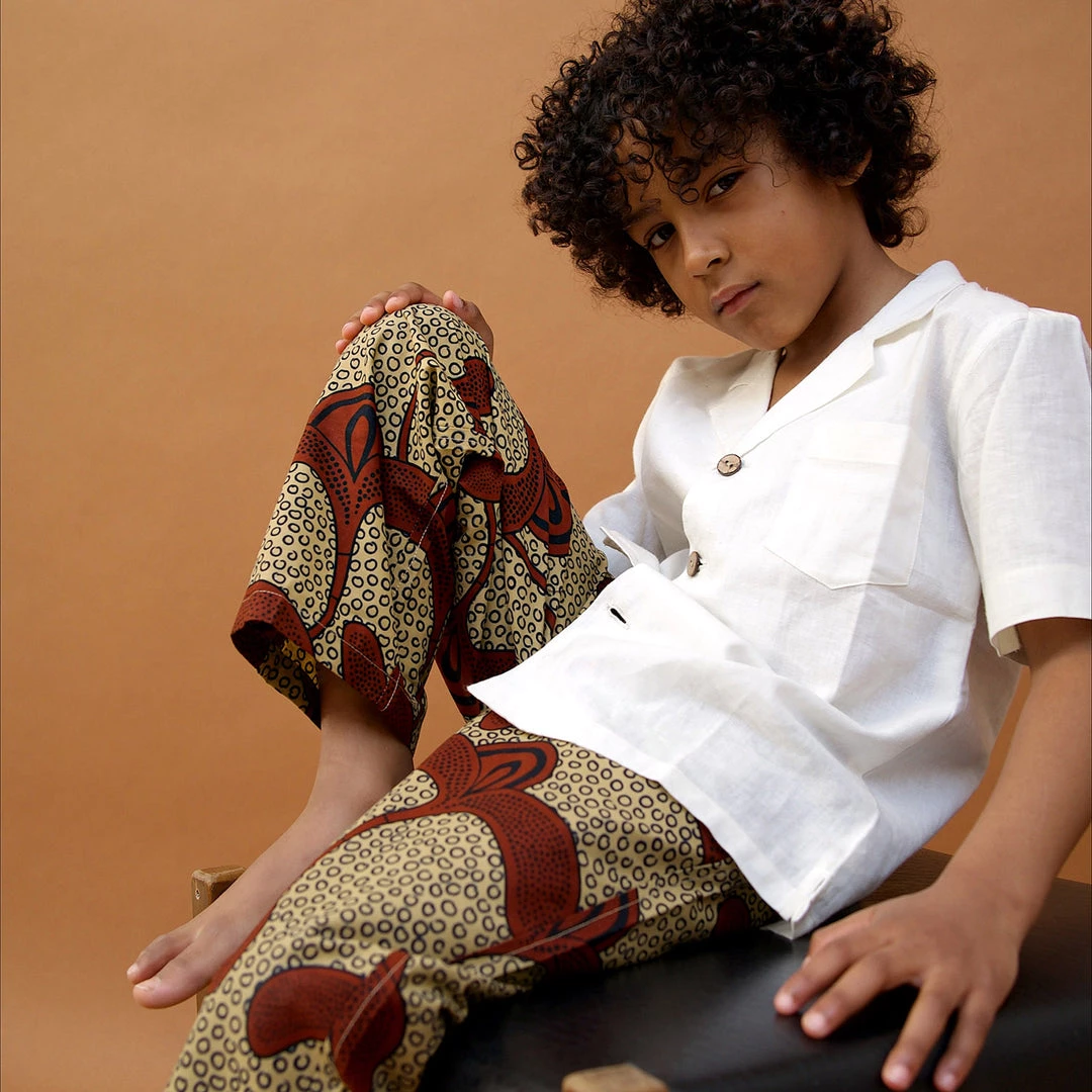 Kamso Cotton & Linen Wax Cotton Remi Trousers - Hazel Sprout 11 Kamso Cotton & Linen Wax Cotton Remi Trousers - Hazel Sprout