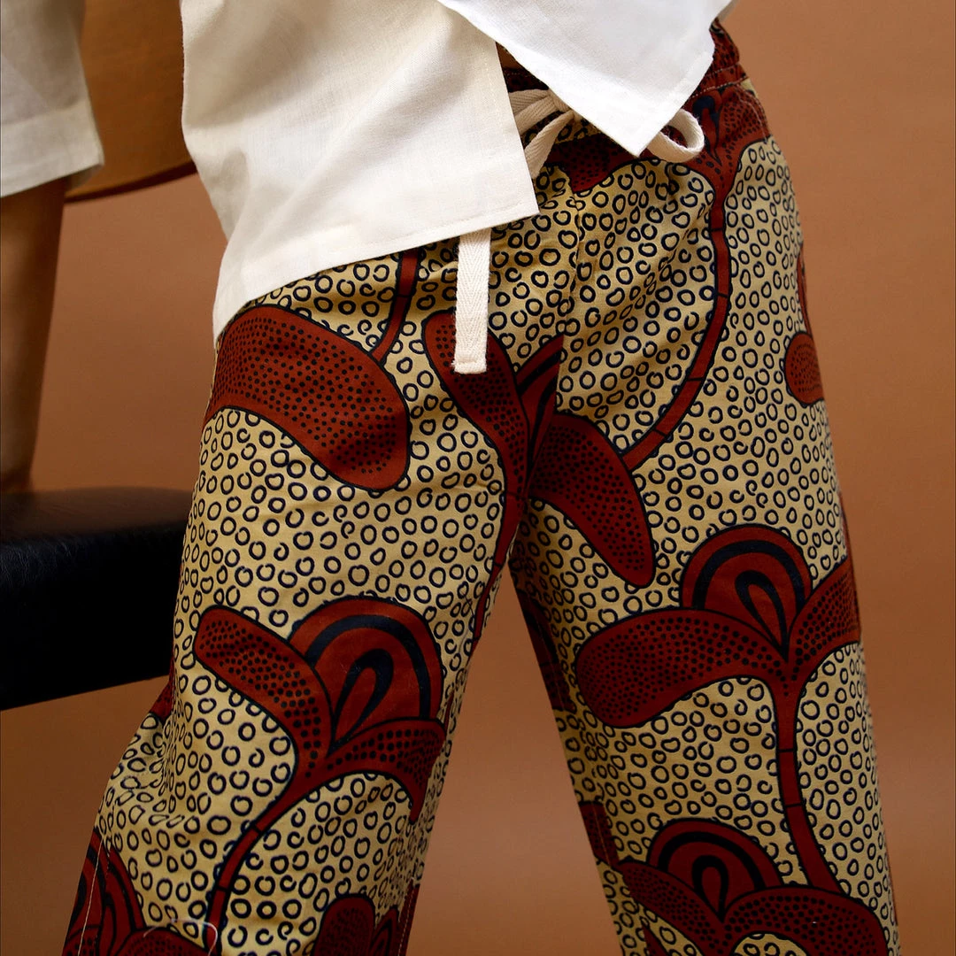 Kamso Cotton & Linen Wax Cotton Remi Trousers - Hazel Sprout 12 Kamso Cotton & Linen Wax Cotton Remi Trousers - Hazel Sprout