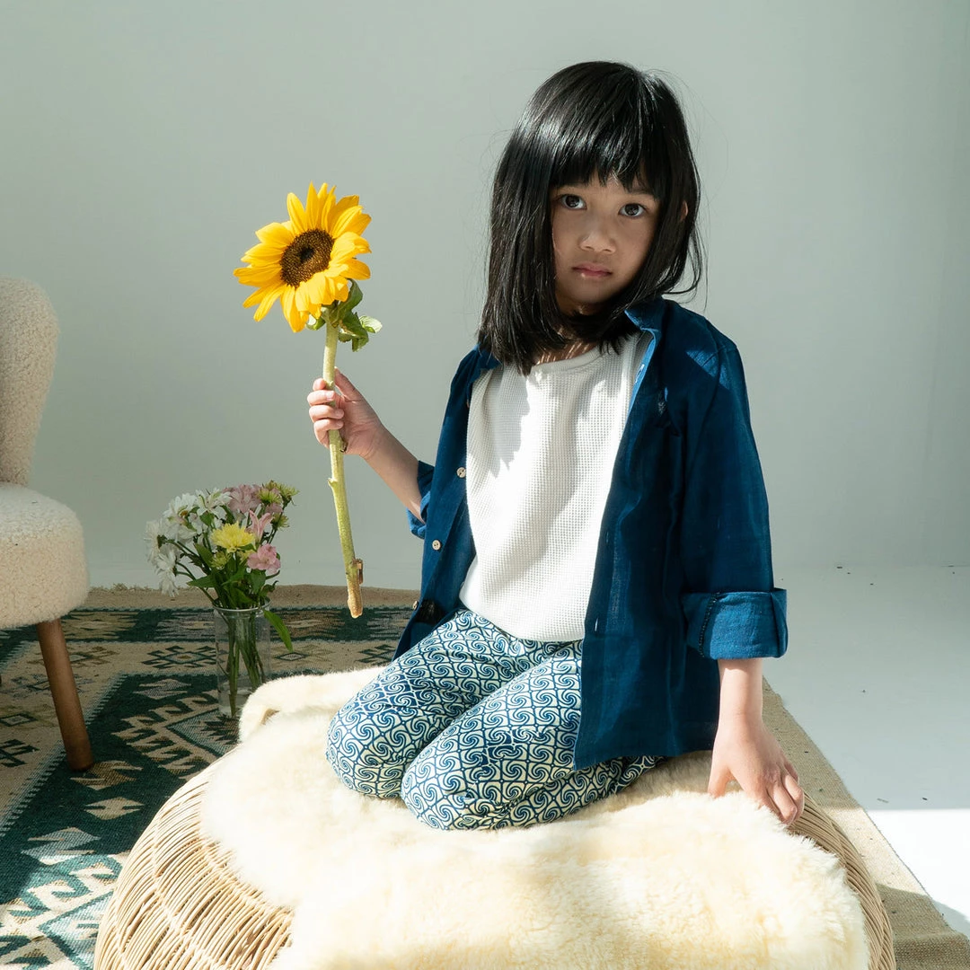 Kamso Cotton Malam Shirt - Deep Indigo 4 Kamso Cotton Malam Shirt - Deep Indigo