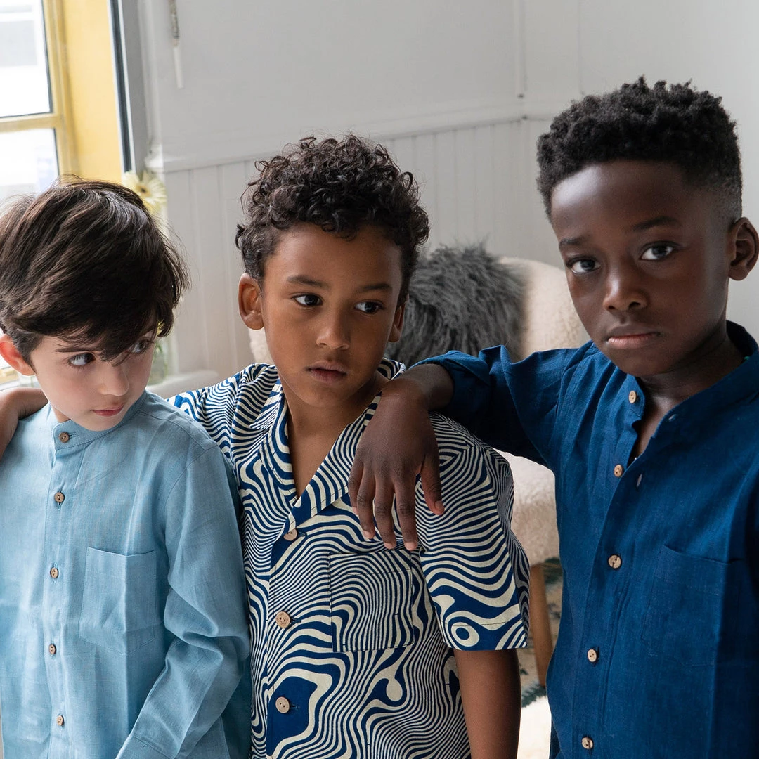 Kamso Cotton Malam Shirt - Deep Indigo 10 Kamso Cotton Malam Shirt - Deep Indigo