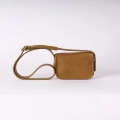 Kate Sheridan SALE Leather Mini Pop Bag - Olive