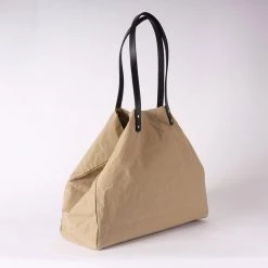 Kate Sheridan Waxed Cotton Giga Tote - Beige SALE 9 Kate Sheridan Waxed Cotton Giga Tote - Beige SALE