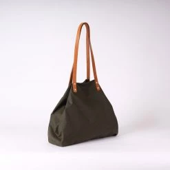 Kate Sheridan SALE Waxed Cotton Midi Tote - Olive 7 Kate Sheridan SALE Waxed Cotton Midi Tote - Olive
