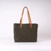 Kate Sheridan SALE Waxed Cotton Midi Tote - Olive