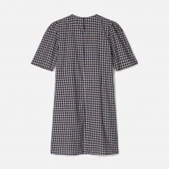 Kate Sheridan SALE Women's Cotton Gunnera Dress - Blue Gingham 7 Kate Sheridan SALE Women's Cotton Gunnera Dress - Blue Gingham