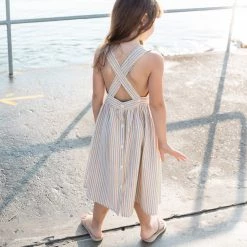 Ketiketa Hand Woven Cotton Kids Zoè Dress - Rainbow Stripe SALE