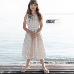 Ketiketa Hand Woven Cotton Kids Zoè Dress - Rainbow Stripe SALE