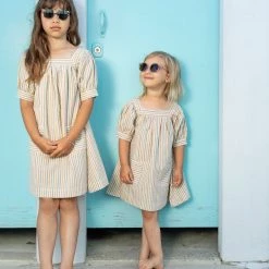 Ketiketa SALE Hand Woven Cotton Nora Dress - Rainbow Stripe