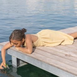 Ketiketa SALE Hand Woven Cotton Kids Zoè Dress - Mustard