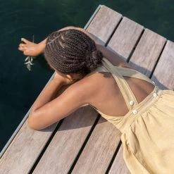 Ketiketa SALE Hand Woven Cotton Kids Zoè Dress - Mustard