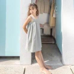 Ketiketa Hand Woven Cotton Milo Dress - Teal SALE