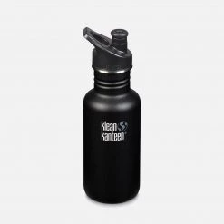 Klean Kanteen Stainless Steel Classic Water Bottle - 532ml - Shale Black SALE