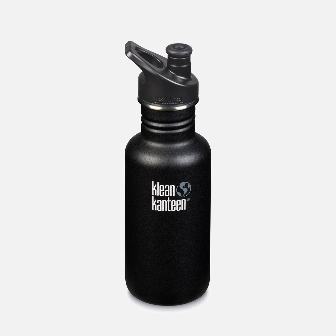 Klean Kanteen Stainless Steel Classic Water Bottle - 532ml - Shale Black SALE 4 Klean Kanteen Stainless Steel Classic Water Bottle - 532ml - Shale Black SALE