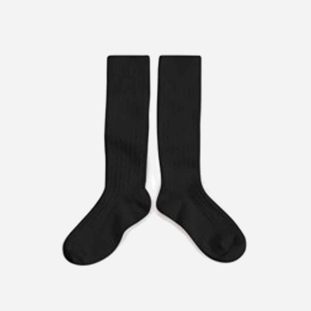 Collegien Adults Adult's Cotton Knee Socks - Coal 3 Collegien Adults Adult's Cotton Knee Socks - Coal