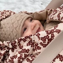 Konges Sløjd Nemuri Sleeping Bag - Winter Leaves Dark Red