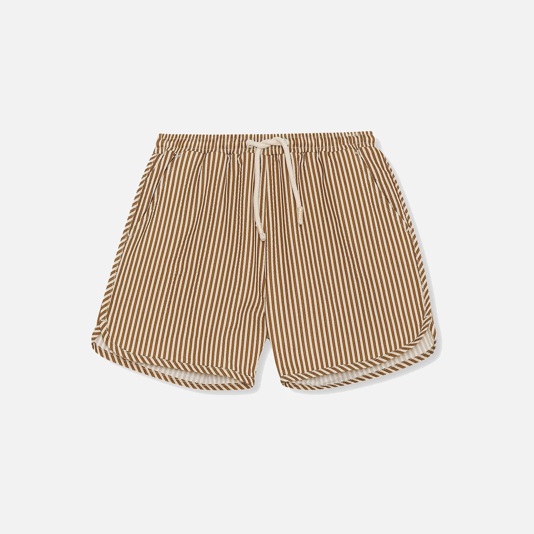 Konges Sløjd Cotton & Linen Asnou Swimshorts - Bronze Brown 3 Konges Sløjd Cotton & Linen Asnou Swimshorts - Bronze Brown