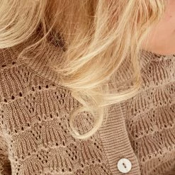 Konges Sløjd Organic Cotton Knit Iris Cardigan - Smoke Grey