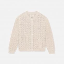 Konges Sløjd Organic Cotton Iris Knit Cardigan - Summer Sand SALE