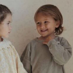 Konges Sløjd Organic Cotton Terry Itty Sweatshirt - Laurel Oak SALE