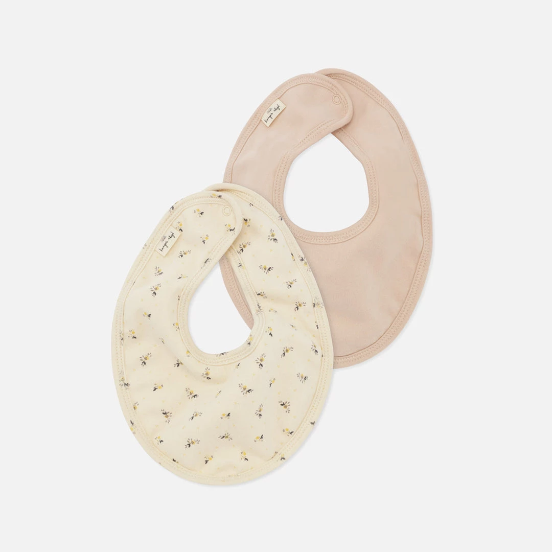 Konges Sløjd SALE Organic Cotton Bibs - Petales - Set Of 2 3 Konges Sløjd SALE Organic Cotton Bibs - Petales - Set Of 2