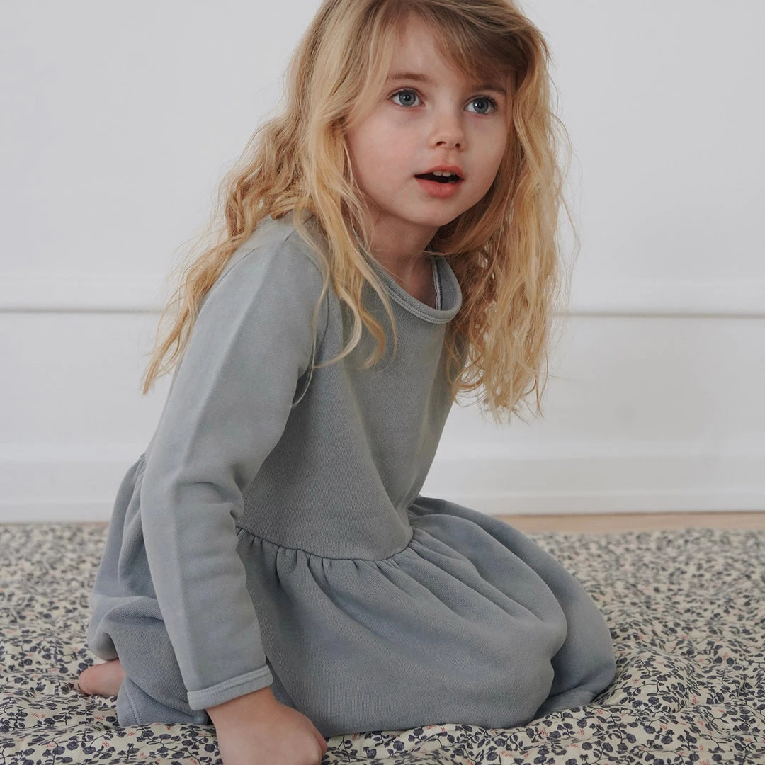 Konges Sløjd SALE Organic Cotton Lou Dress - Sleet 5 Konges Sløjd SALE Organic Cotton Lou Dress - Sleet