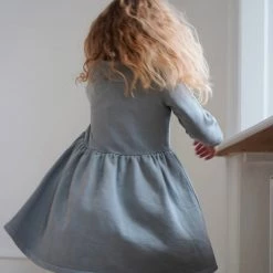 Konges Sløjd SALE Organic Cotton Lou Dress - Sleet 12 Konges Sløjd SALE Organic Cotton Lou Dress - Sleet