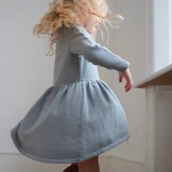 Konges Sløjd SALE Organic Cotton Lou Dress - Sleet 13 Konges Sløjd SALE Organic Cotton Lou Dress - Sleet