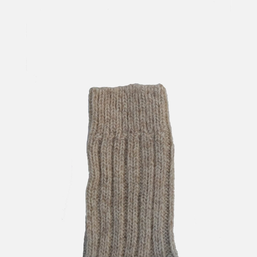 Lana Bambini Adult’s Wool/Alpaca Chunky Long Socks - Wheat Outlet 5 Lana Bambini Adult’s Wool/Alpaca Chunky Long Socks - Wheat Outlet