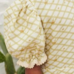 Liilu Organic Cotton Bonita Dress - Flower Check SALE