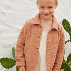 Liilu Organic Cotton Muslin Mailo Jacket - Toast SALE