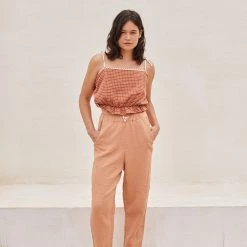 Liilu Women's Organic Cotton Paloma Top - Check