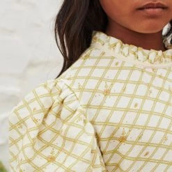 Liilu Organic Cotton Bonita Dress - Flower Check SALE