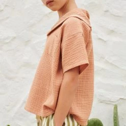 Liilu SALE Organic Cotton Muslin Hennes Shirt - Toast