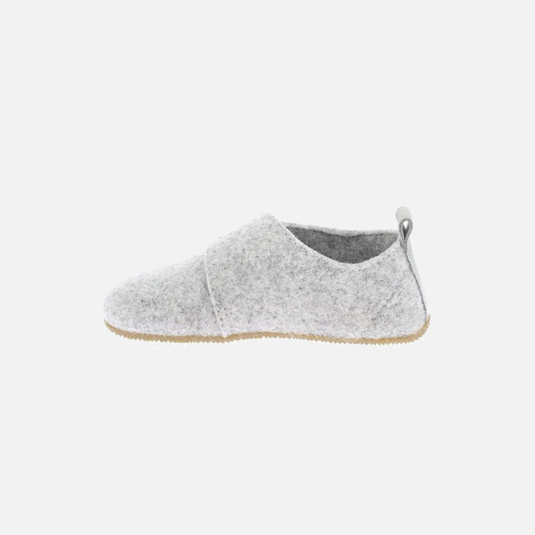Living Kitzbühel Felted Wool Velcro Slippers - Light Grey Shoes 4 Living Kitzbühel Felted Wool Velcro Slippers - Light Grey Shoes