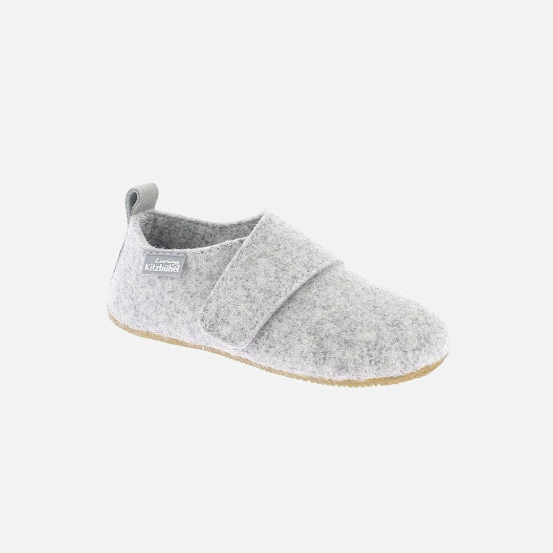 Living Kitzbühel Felted Wool Velcro Slippers - Light Grey Shoes 3 Living Kitzbühel Felted Wool Velcro Slippers - Light Grey Shoes