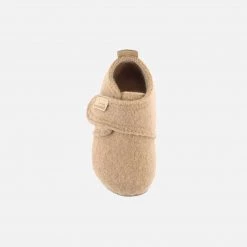 Living Kitzbühel Boiled Wool Slipper Shoe- Camel