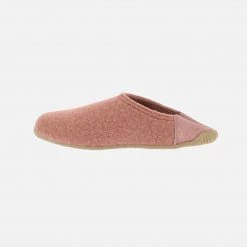 Living Kitzbühel Adult’s Boiled Wool Babouche Slipper - Rosewood