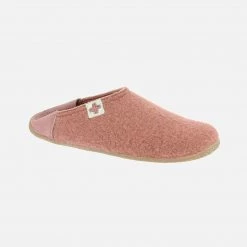 Living Kitzbühel Adult’s Boiled Wool Babouche Slipper - Rosewood