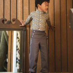 Mabo Cotton Canvas Remy Trousers - Charcoal