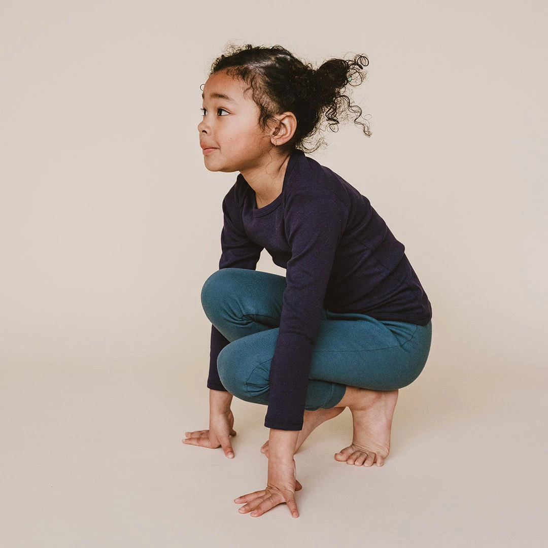 Mabo Organic Cotton Leggings - Azure 7 Mabo Organic Cotton Leggings - Azure