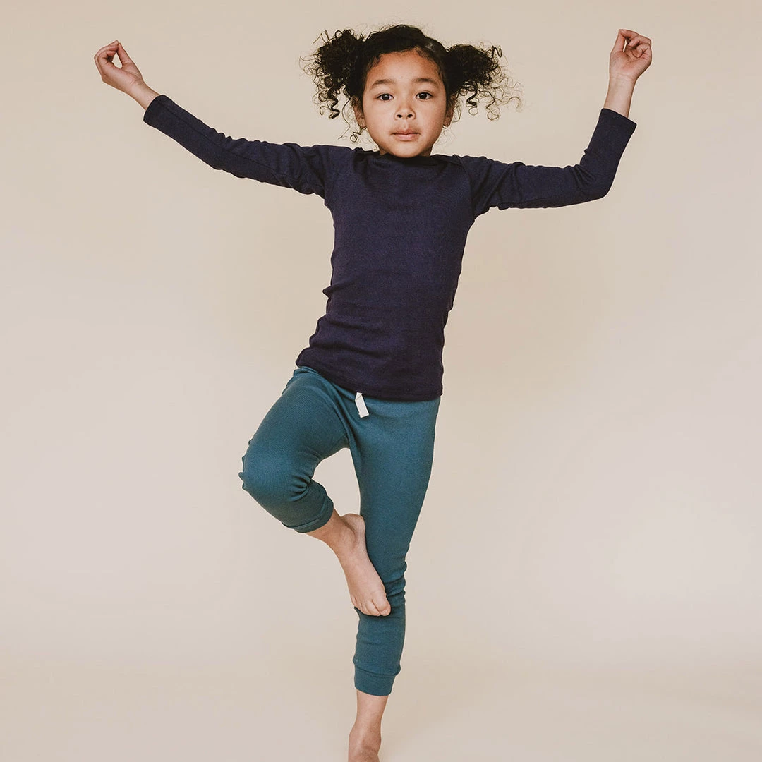 Mabo Organic Cotton Leggings - Azure 5 Mabo Organic Cotton Leggings - Azure