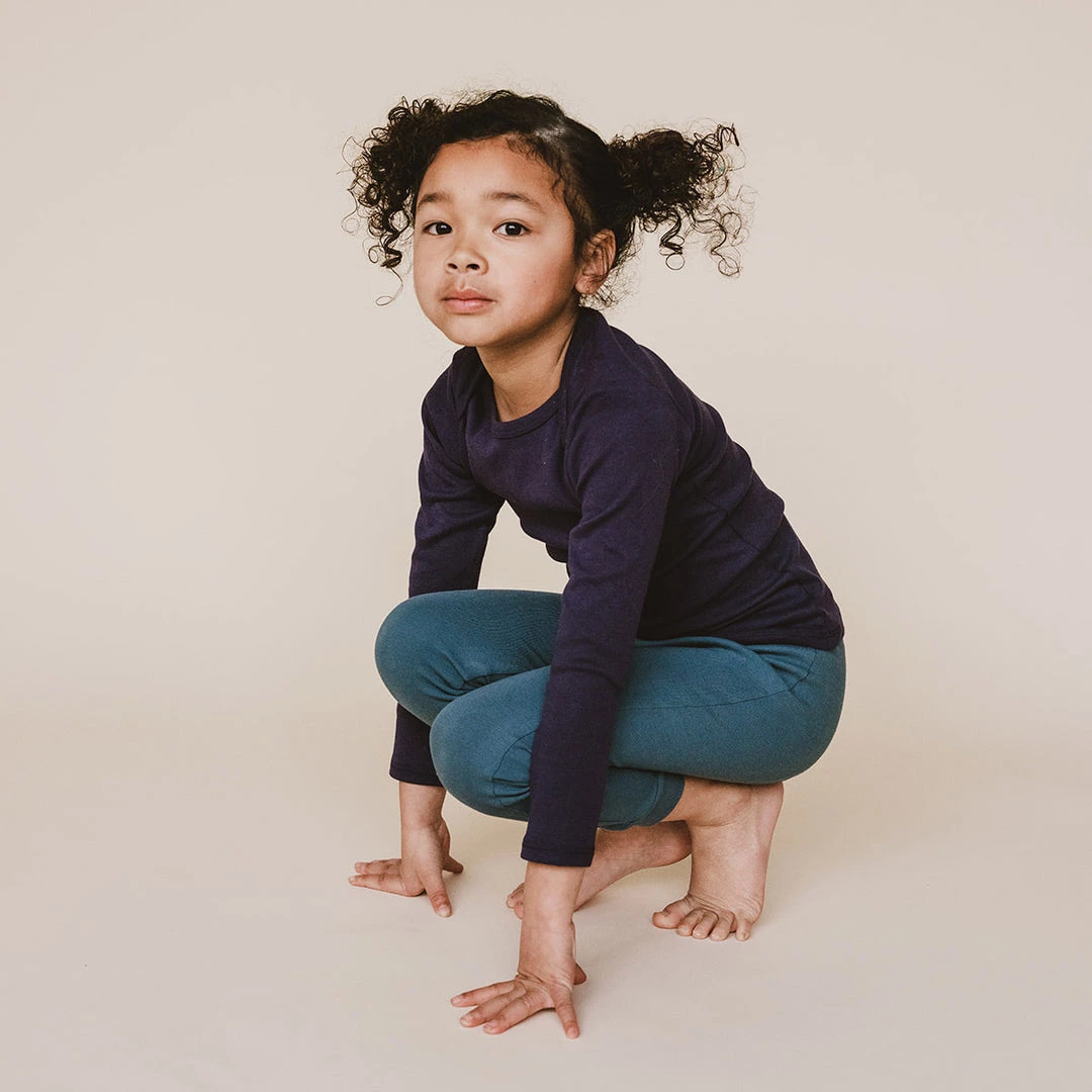 Mabo Organic Cotton Leggings - Azure 9 Mabo Organic Cotton Leggings - Azure