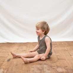 Matona Organic Cotton Waffle Tank Top - Olive 12 Matona Organic Cotton Waffle Tank Top - Olive