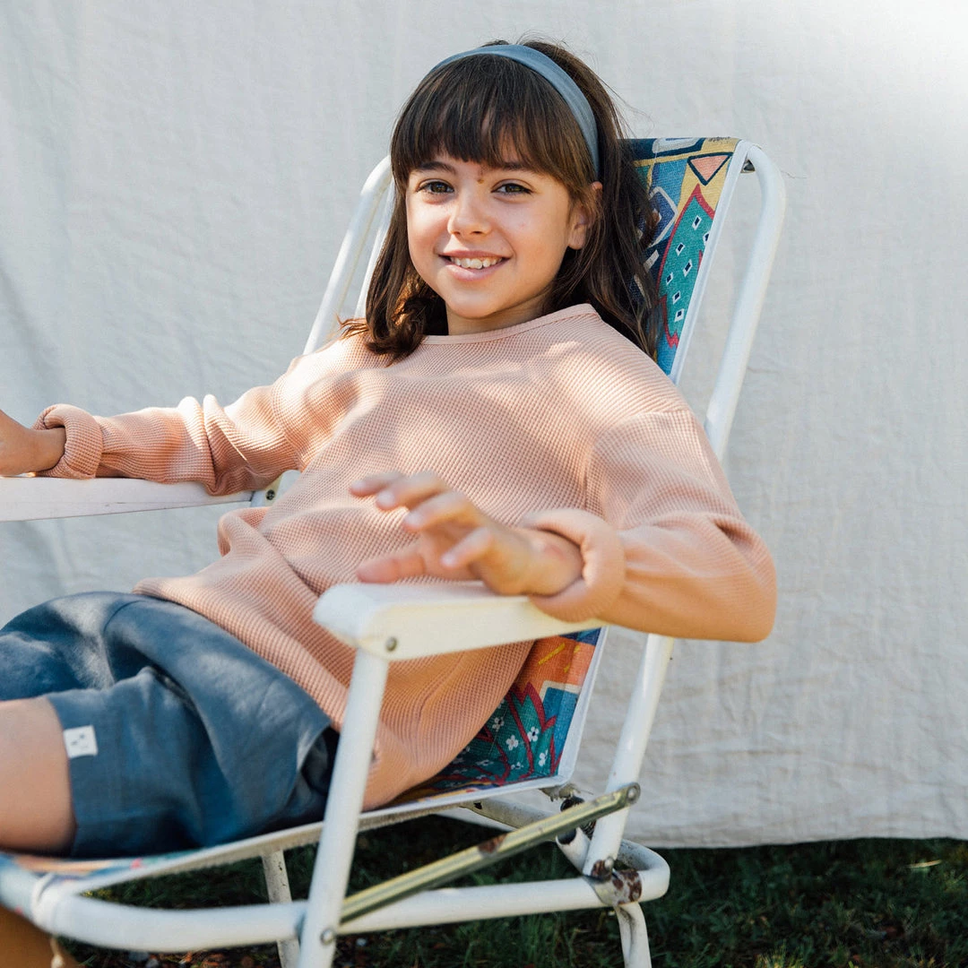 Matona Organic Cotton Waffle LS Top - Terracotta Cotton & Linen 3 Matona Organic Cotton Waffle LS Top - Terracotta Cotton & Linen