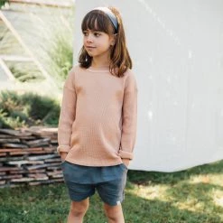 Matona Organic Cotton Waffle LS Top - Terracotta Cotton & Linen 18 Matona Organic Cotton Waffle LS Top - Terracotta Cotton & Linen