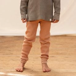 Matona Cotton & Linen Organic Cotton Waffle Pants - Terracotta 9 Matona Cotton & Linen Organic Cotton Waffle Pants - Terracotta