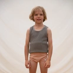 Matona Organic Cotton Waffle Tank Top - Olive 13 Matona Organic Cotton Waffle Tank Top - Olive