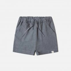 Matona Linen Arkie Shorts - Storm Blue